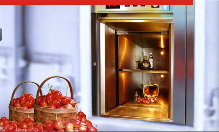 giá thang máy tải thực phẩm
